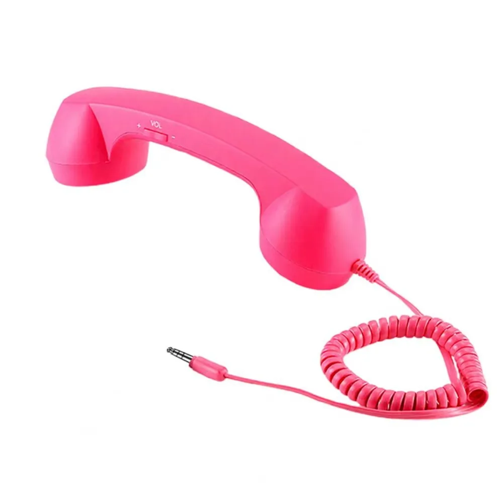 

Wired Receiver Retro Telephone Handset Handheld Receiver Type-C/3.5mm Wired Microphone Handset with Microphone Speaker