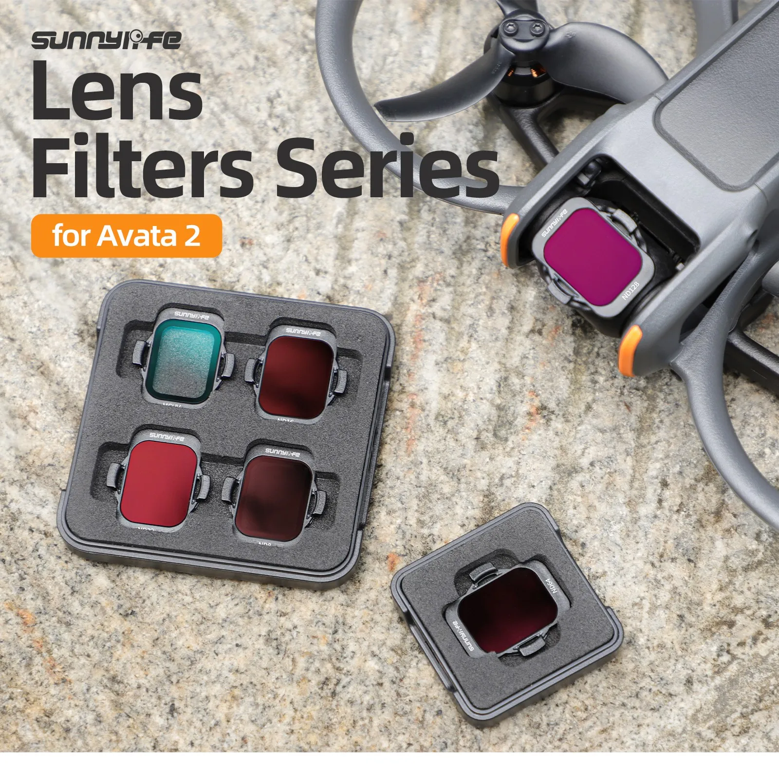 Sunnylife For DJI Avata 2 Filter Accessories with HD Optical Glass MCUV ND8 ND16 ND32 ND64 for Consistent Frame-to-Frame