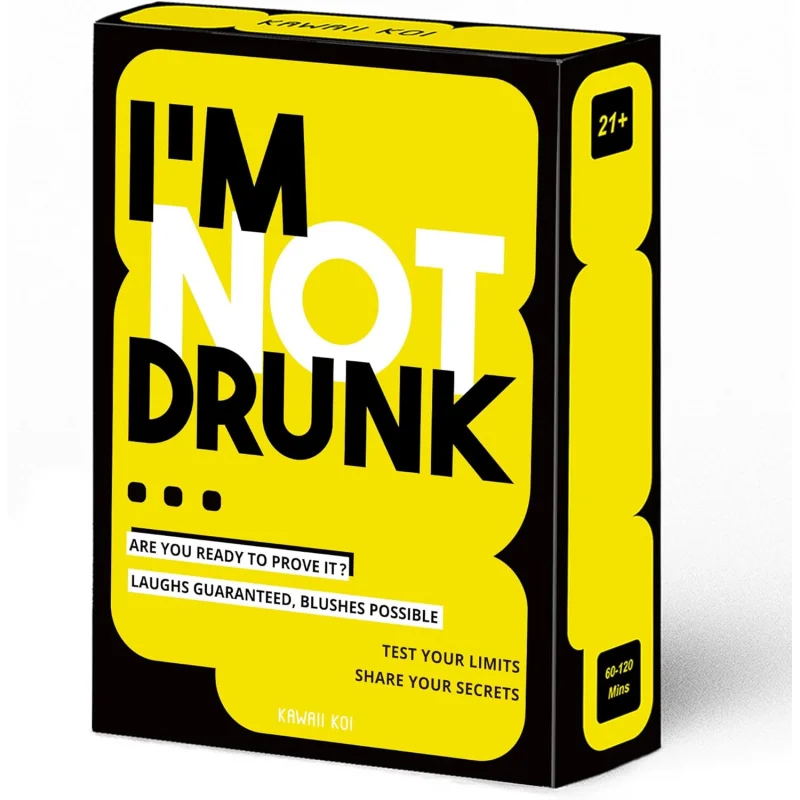 

Funny Drinking Card Game For Adults – 55 Cards Party Game For Game Night, 21st Birthday, Bachelor & Bachelorette Parties