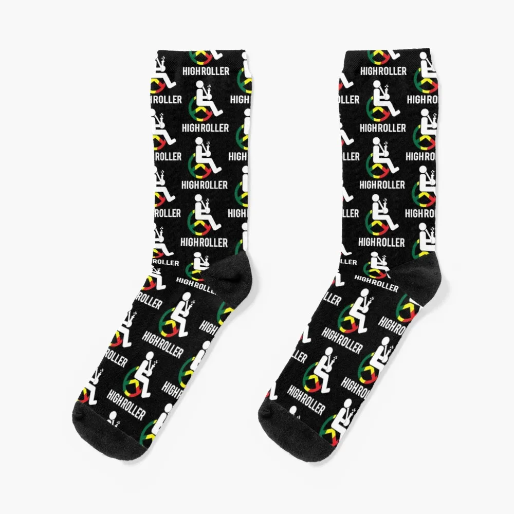 Wheelchair forced to leg highroller Socks Man Gift Idea Men'S Winter Socks