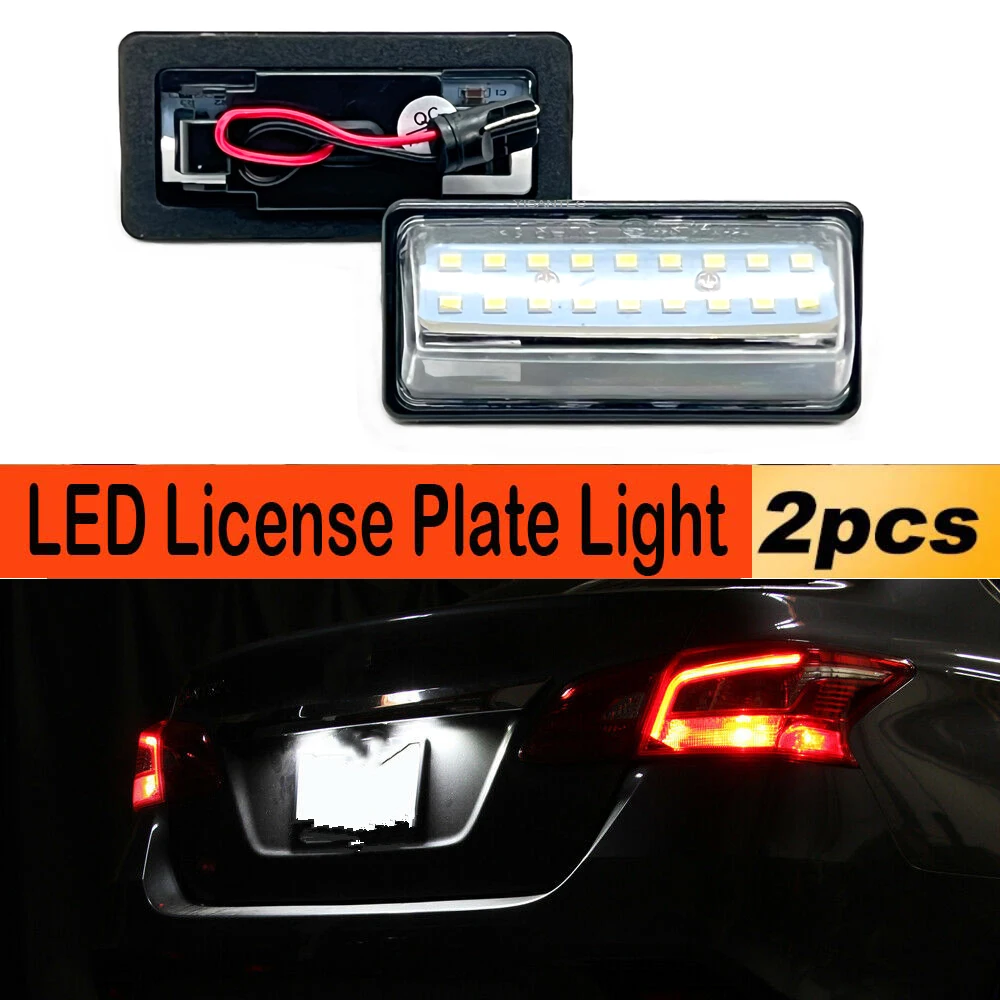 Luz LED para matrícula de coche, 6000k, 12V, 3W, superblanca, para Infiniti QX56, QX80, 2011-2021, Infiniti, JX35, QX60, 2013-2021