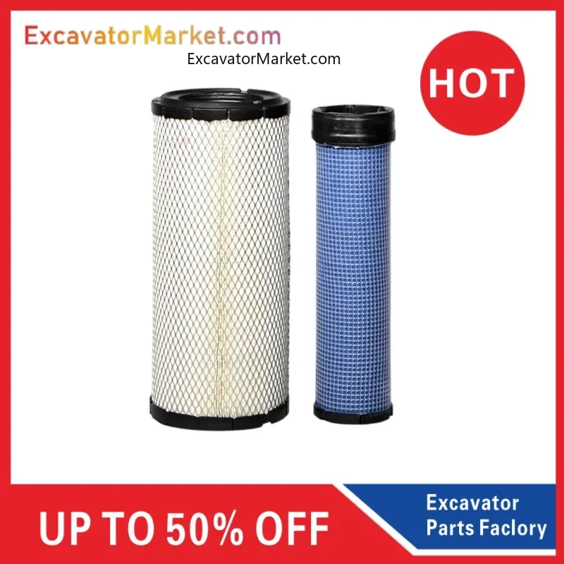 Excavator Parts Excavator Parts For Air Filter X802239 Air Filter General P827653/P829332 Kobelco Sk75-8