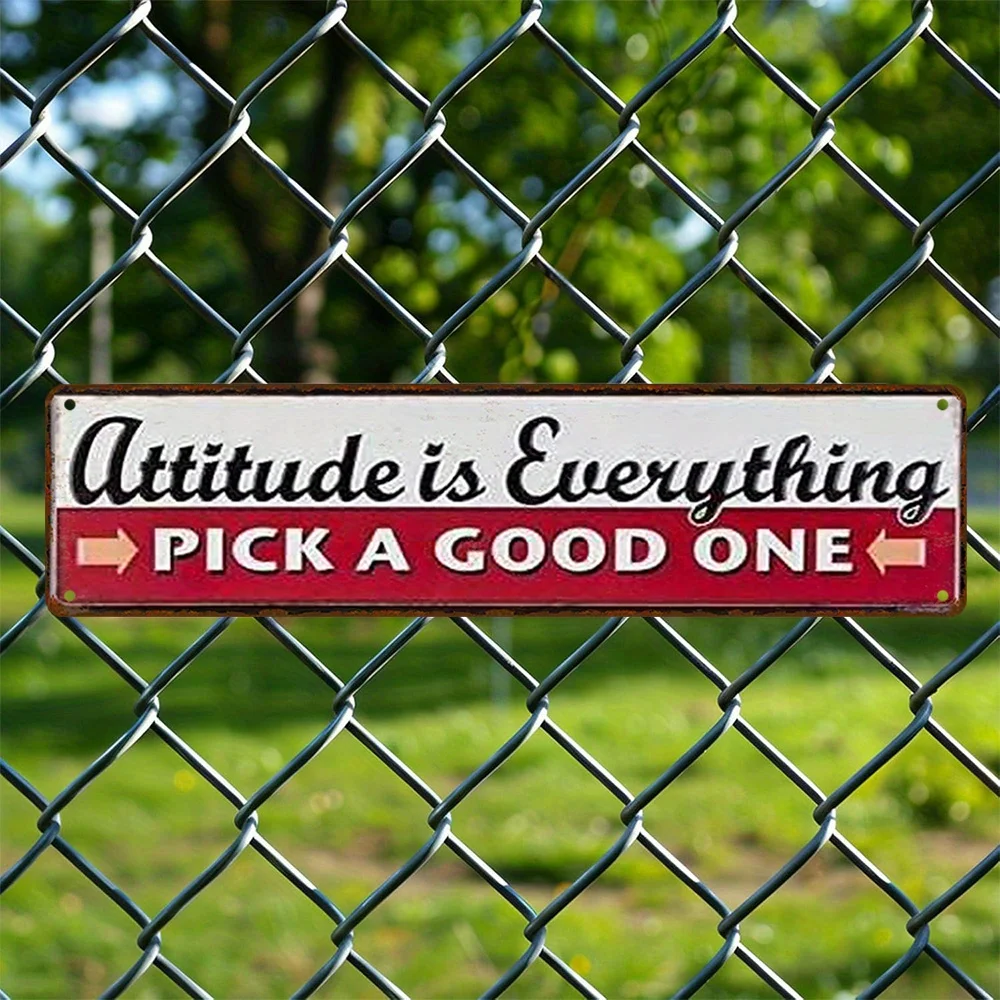 Attitude Is Everything | Choose A Good One - Suitable For Home, Street, Garage, Bar Indoor And Outdoor Decor