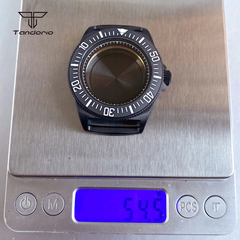 Titanium+Black PVD 42mm Dive Watch Case Sapphire Glass Fit NH35 NH36 NH38 ETA2824 PT5000 ST2130 Men's Wristwatch Accessory Parts - view 6