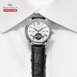 Herrenautomatische mechanische Pulsuhr, Hohllenkrad, Business -Kalender, wöchentliche Kalenderuhren 8 Hauptverkaufswache Seagull - №8