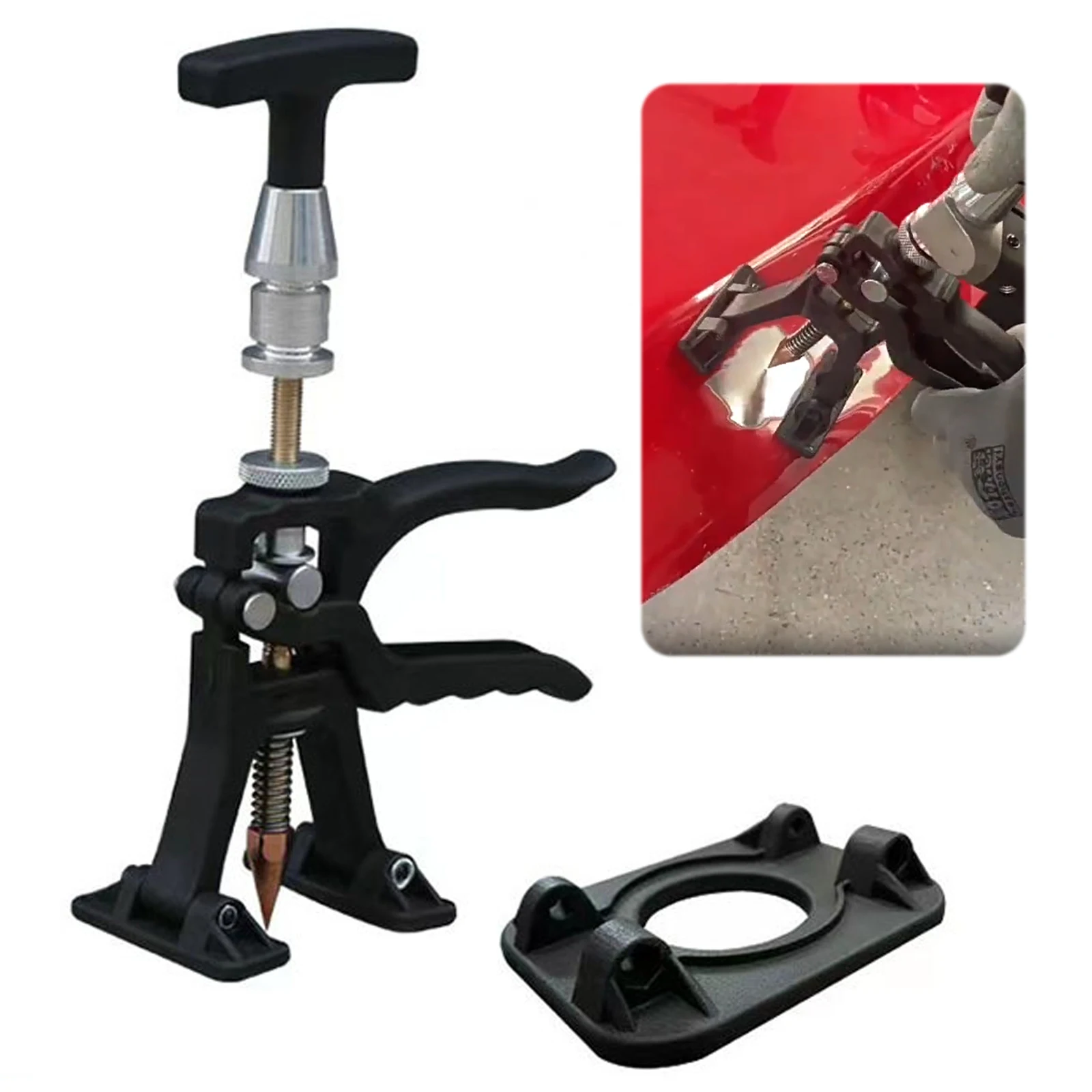 

Car Body Sheet Metal Paintless Dent Plastic Puller Kit Auto Hail Pit Removal Repair Tool Quick Puller Car Dent Puller Repair Kit