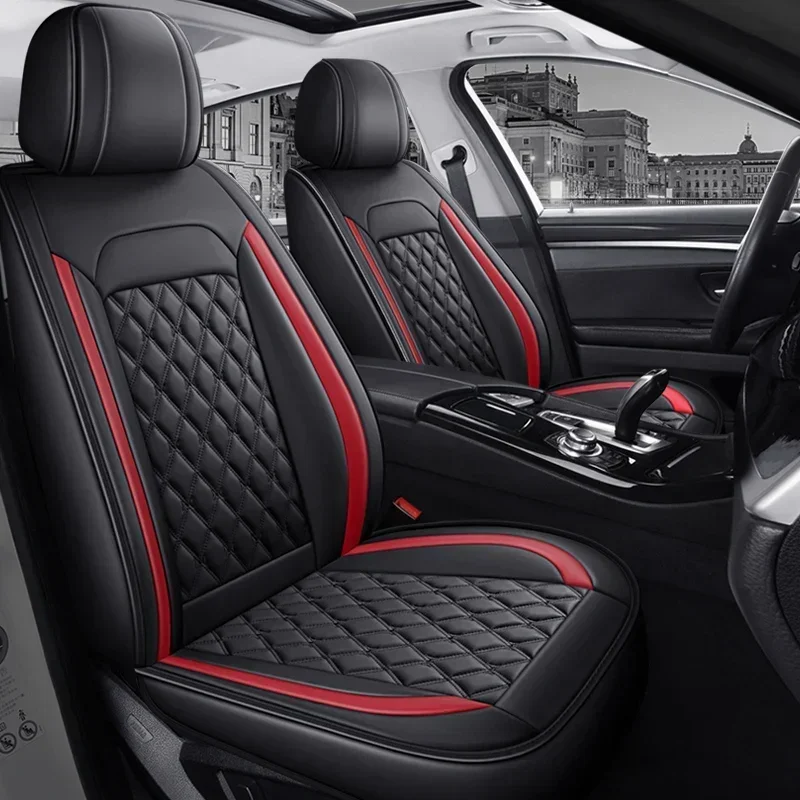 تغطية كاملة العالمي بولي Leather الجلود مقاعد السيارة يغطي لشيري اومودا 5 تيجو 5 تيجو 7 تيجو 8 زائد Jaecoo J7 اكسسوارات السيارات #5