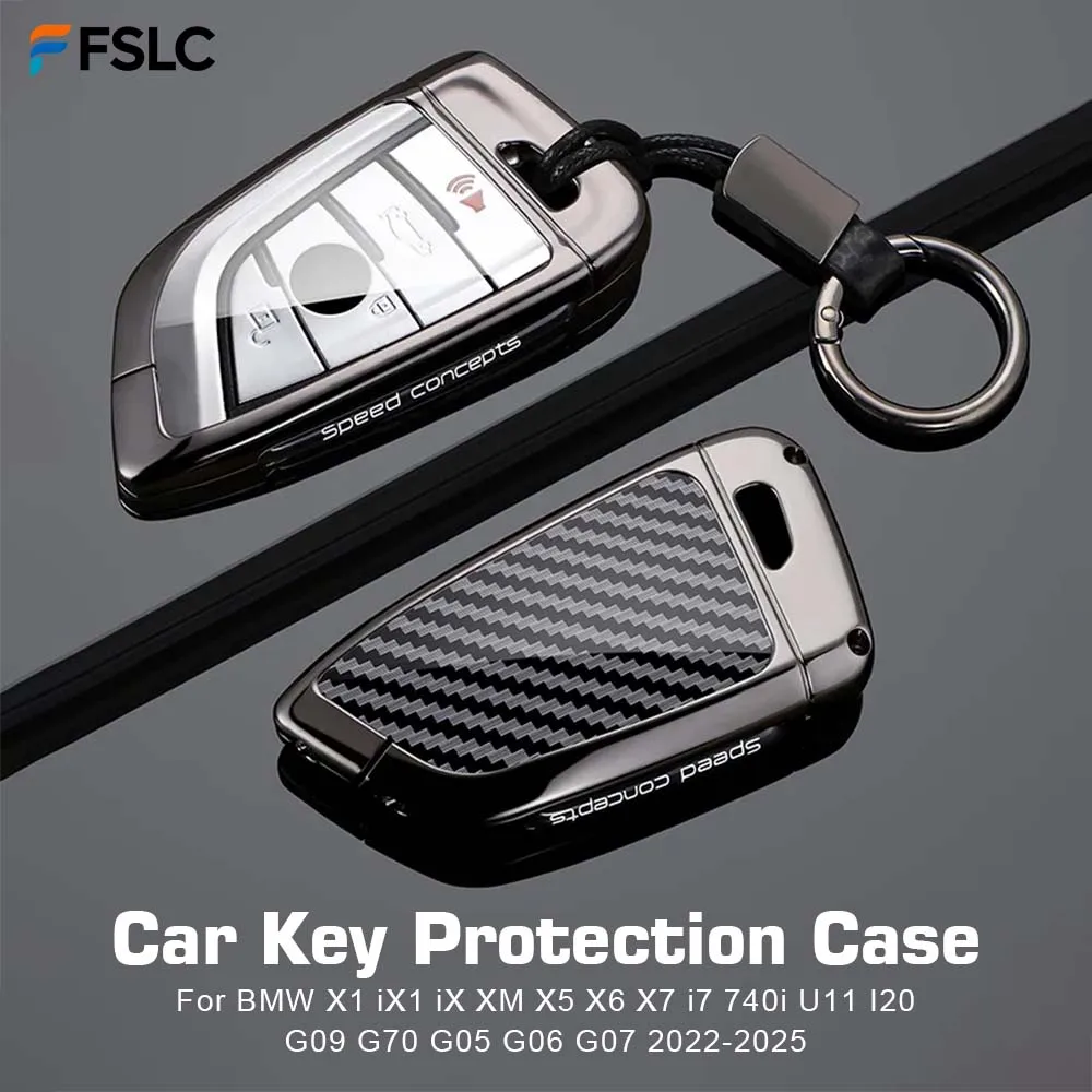 

⭐Genuine⭐ Car Key Fob Case Cover Protector For 2022-2025 BMW X1 iX1 iX XM X5 X6 X7 i7 740i U11 I20 G09 G70 G05 G06 G07