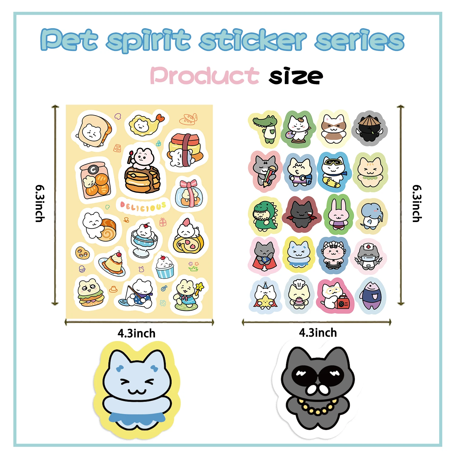 8/16/32pcs Cat Party Children DIY Puzzle Sticker Funny Animals Make A Face Funny Assemble Jigsaw Stickers Kids Educational Toys