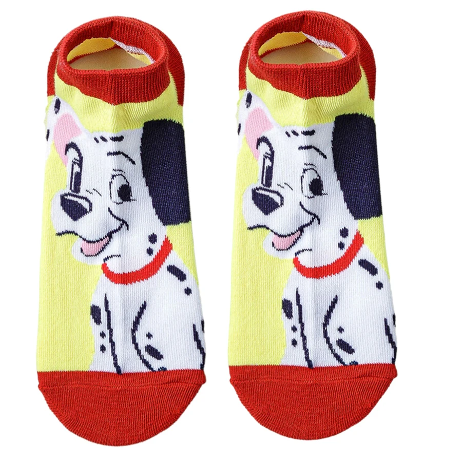 MINISO Disney Cartoon Anime Gamers Christmas Halloween Novelty Funny Happy Crazy Socks For Men Women Short Boat Calcetines