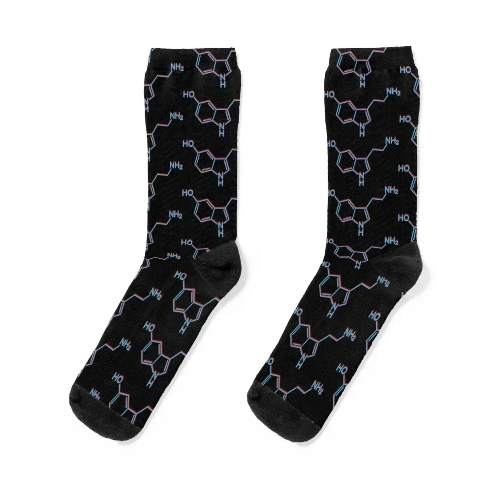 

Serotonin - 5-HT - 3d Socks cool Toe sports christmas gift fashionable Socks Men Women's