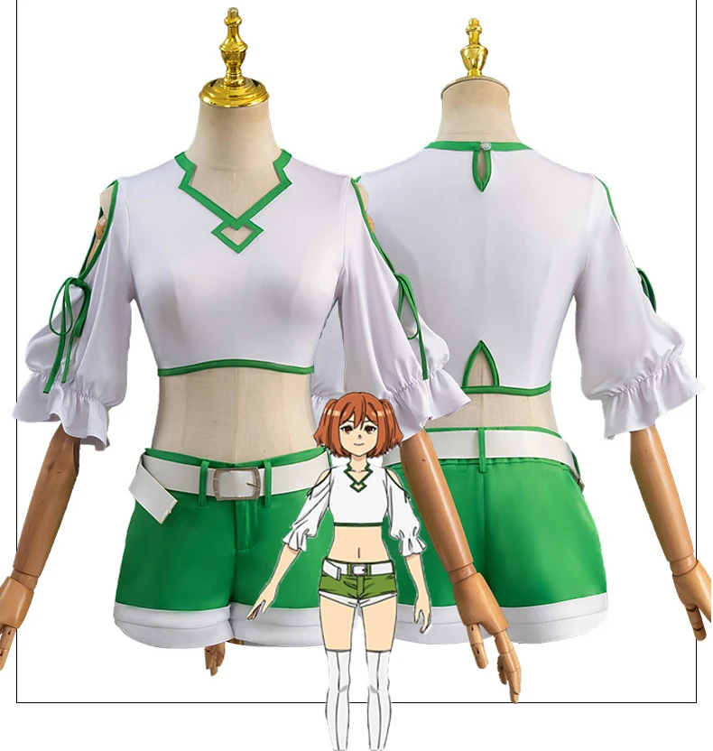 Kanne Cosplay Kostuum Anime Frieren Voorbij De Laatste Korte Broek Van De Reis Kousen Uniform Derde Klasse Mage Halloween Feestmeisjes