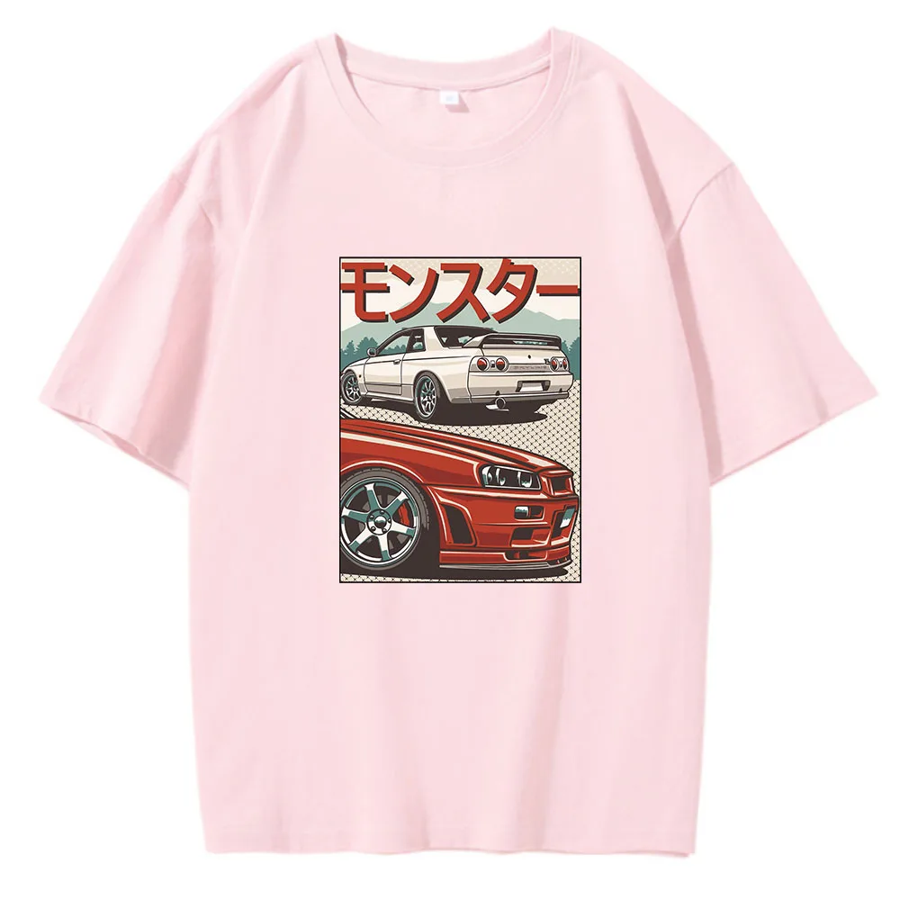 JDM T Shirt for Men CRX Japan Style Retro 90s Del Sol 100% Cotton Short Sleeve O-Neck Summer Casual Harajuku Male Tees