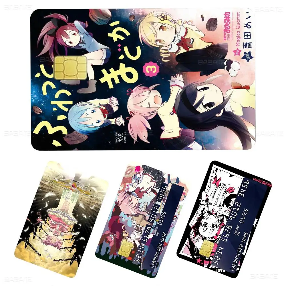 Puella Magi Anime Madoka Magica Game Anime Sticker Film Skin Cover Case for Small Large No Chip Debit