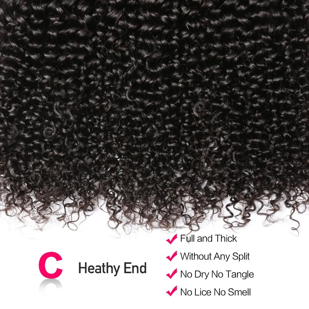 Kinky Curly Malaysian Krullend Menselijk Haar Bundels Diep Krullend Extensions Grade 12a Rauw Maagdelijk Menselijk Haar Weven 1 3 4 Bundels/Lot