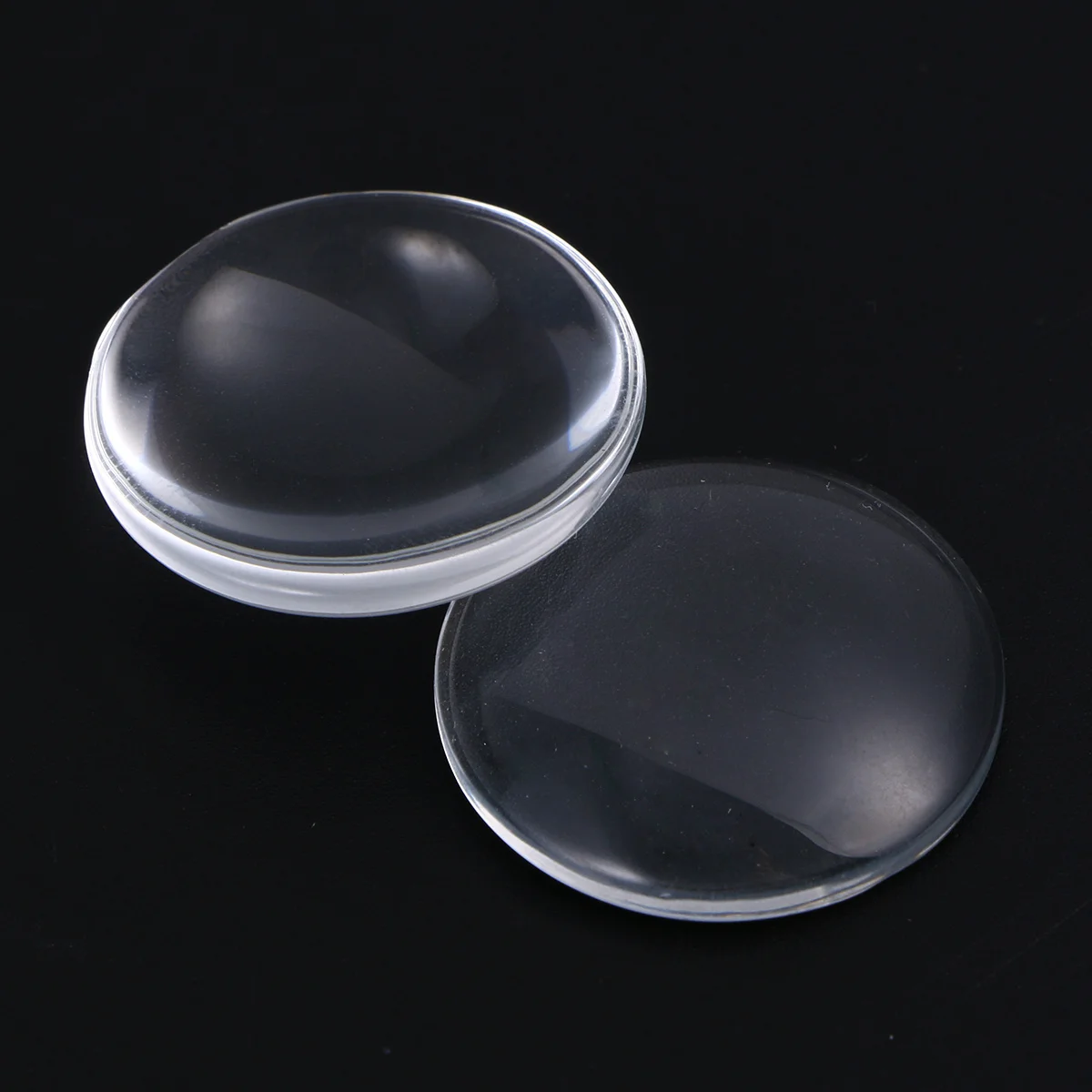 

60Pcs Glass Dome Cabochons Round Clear Non-Calibrated 25mm Durable Cameo Pendants Photo Jewelry Crafts DIY Glass Dome Cabochons