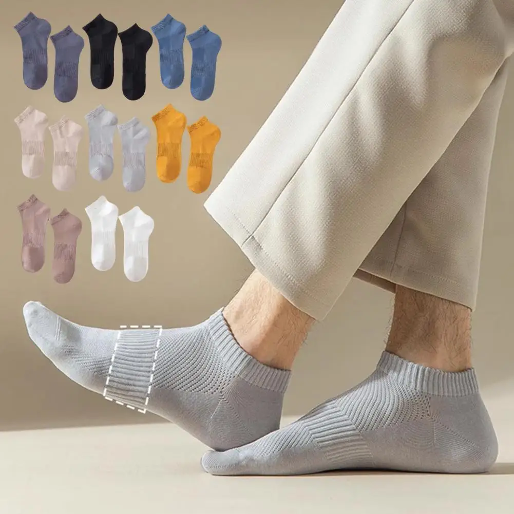 Эластичные носки-лодочки, мужские дышащие хлопковые носки-лодочки, весенне-летние модные носки до щиколотки для мужчин и женщин