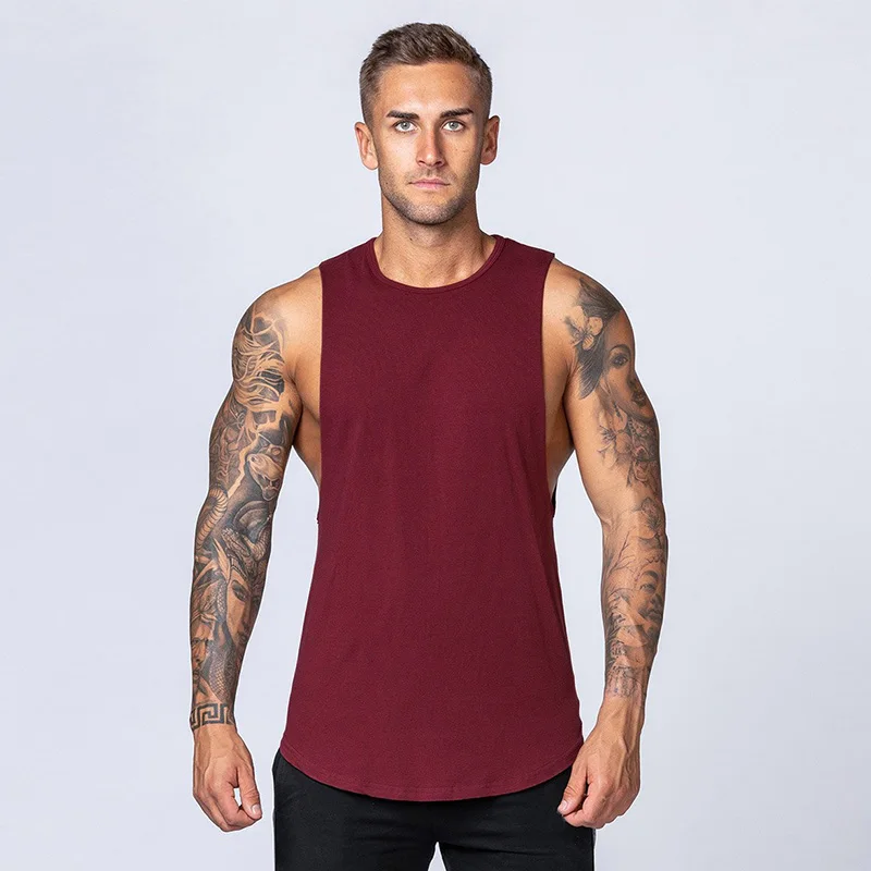 New Summer Men Gym Pumping iron  Arrivals Tank Top Training Clothing Bodybuilding Singlets Workout clothes Sports VestBreathable