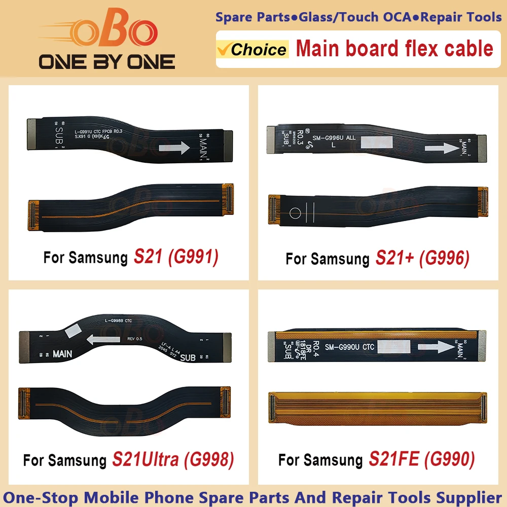 Conexión de placa base, conector de placa principal, Cable flexible de cinta para Samsung S21 Plus Ultra FE S21 + G991 G996 G998, reparación (1 unidad)