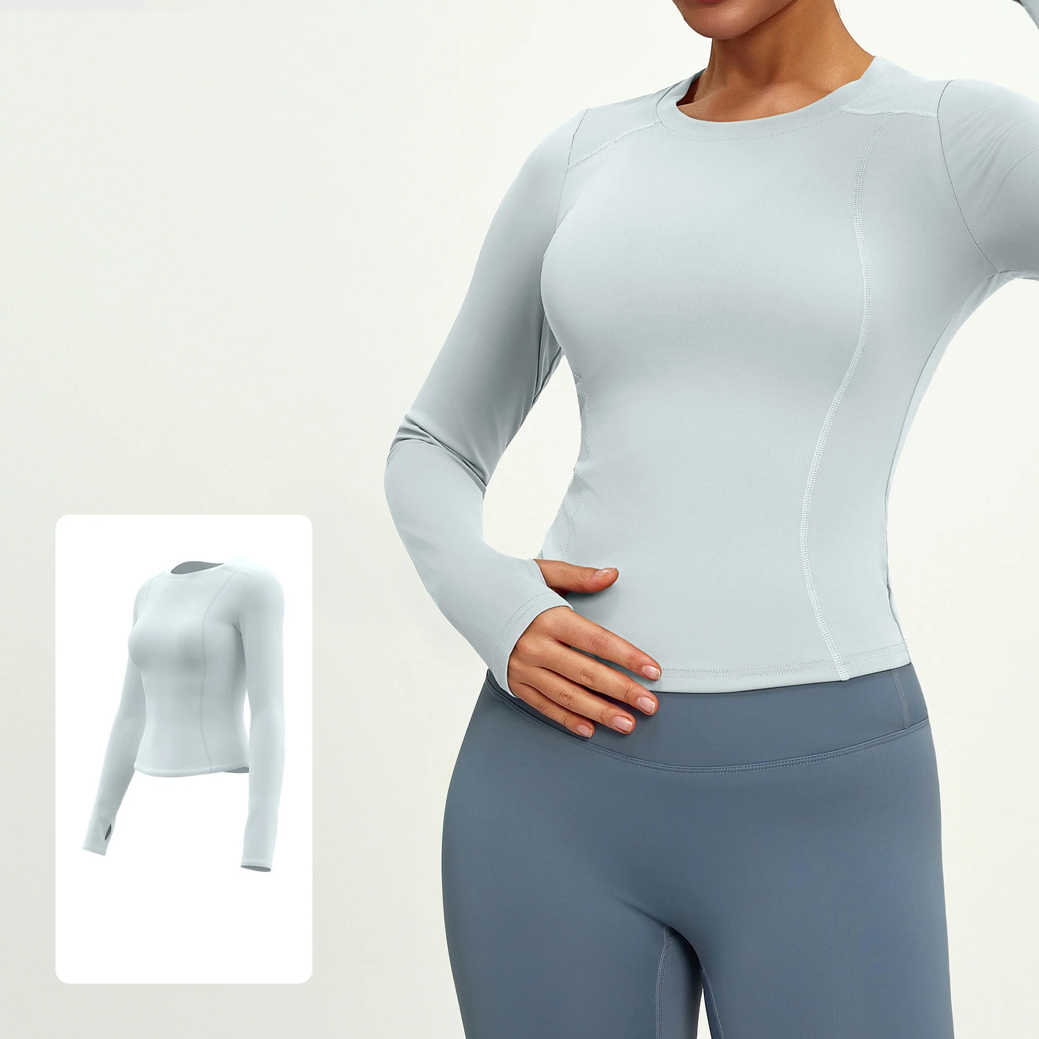 

Осенний облегающий топ для спортзала, спортивная рубашка с длинными рукавами, тренировочная одежда, женская спортивная одежда, быстросохнущий пуловер для йоги, футболки для бега