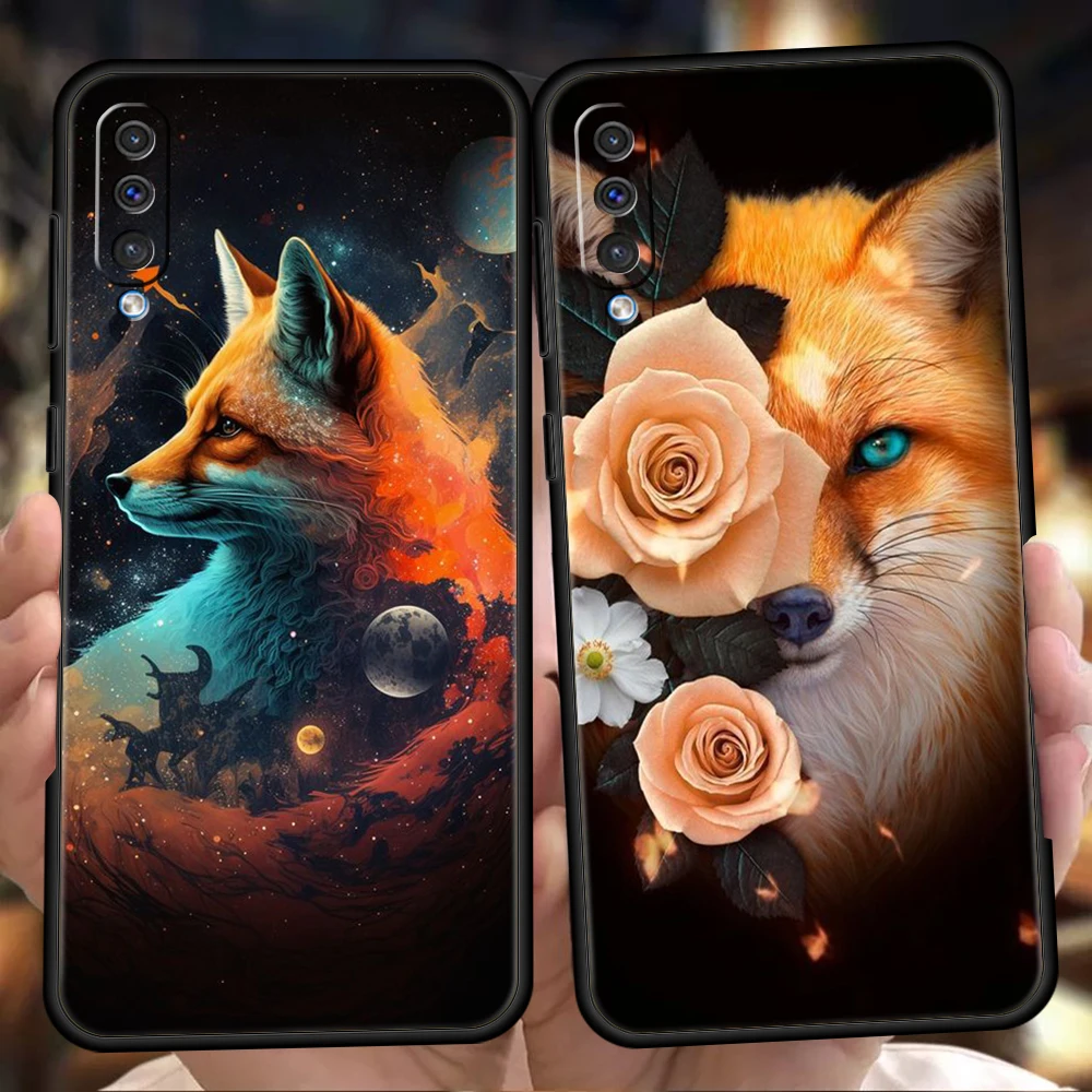 Animal The Fox Phone Case for Samsung Galaxy A24 A13 A53 A73 A33 A22 A12 A02 A03 A05 A70 A50 A10 A20 5G Silicone Cover Shell Bag