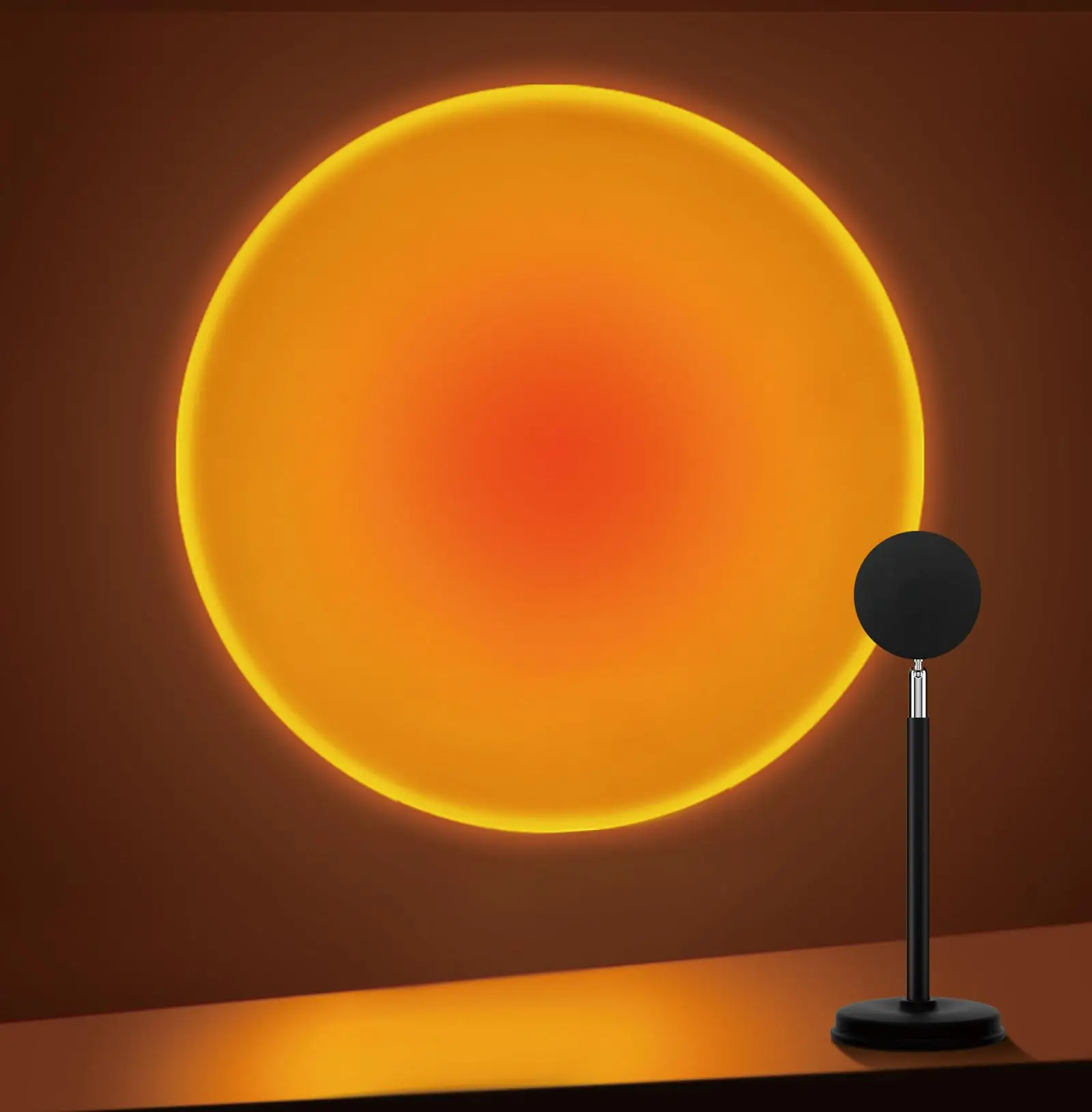 

Sunset Lamp Projector,180 Degree Rotation Sun Projection Light Led Floor Lamp with USB Port for Photography Party Bedroom Decor