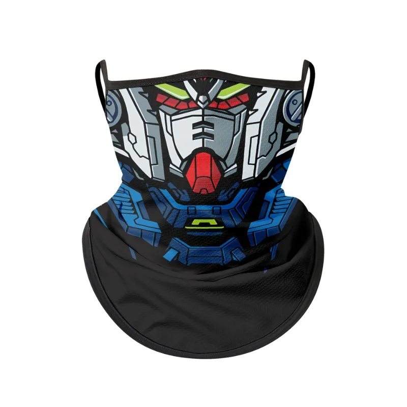 AliExpress Bandai Mobile Suit Gundam Face Towel Summer Sun Protection Hanging Ear Triangle Scarf Hiking Sports Bicycle Face Mask Neck Gaiter New