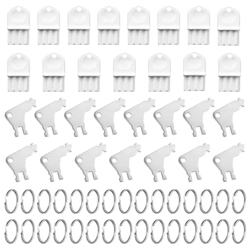 AB15-30Pcs ผ้าเช็ดตัว Key, กระดาษทิชชูห้องน้ํา Key ผู้ถือพลาสติกเปลี่ยน 30 แหวนอะไหล่