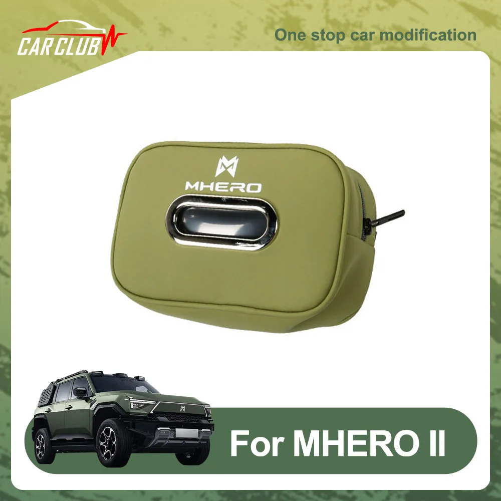 

Fit For Dongfeng MHERO II M-Hero M817 Seat Back Tissue Box Car Modification Accessories Original Color Leather Paper Box