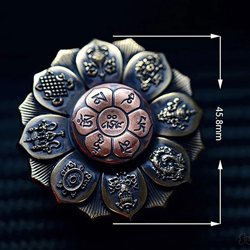 Lotus Flower Fidget Spinner Metal Hand Spinner For Autism Rotation Anti Stress Toys Fidget Toys Kids Children Gifts