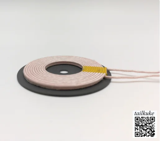 

Wireless Power Supply Coil with Magnetic Shielding and Isolation Sheet, Diameter 50mm24uh, Q Value=20