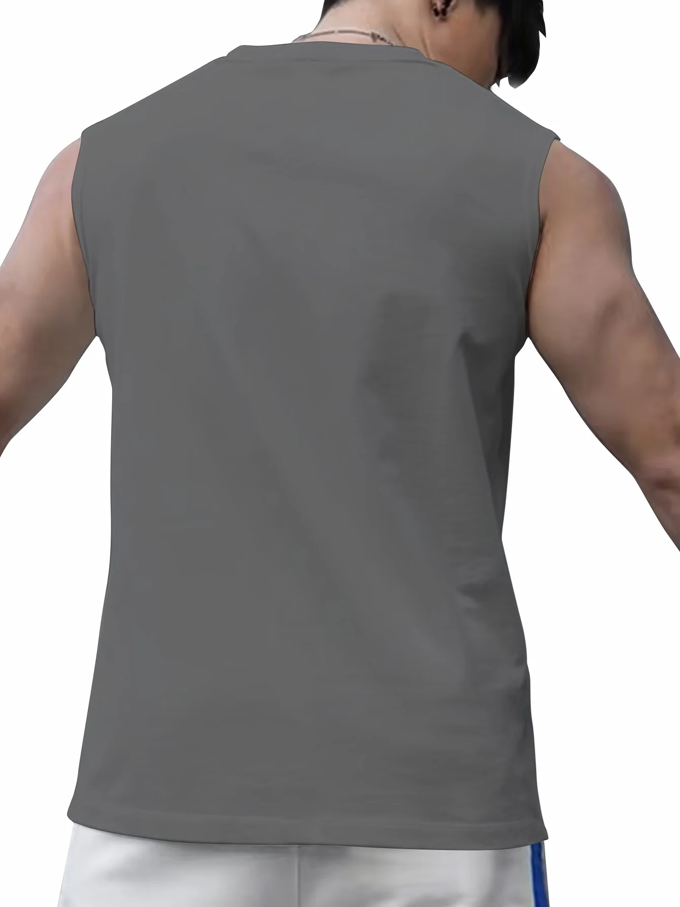 100% Pure Cotton Summer Men's Fashionable Casual Loose Brooklyn Printed Fitness Sports Sleeveless Vest
