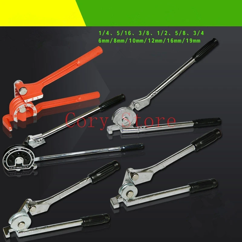

1Pc 3-in-1 Manual Tube Bender 180 Degree Metric6/8/10/12/16/19/22mm 1/4 5/16 3/8 1/2 5/8 3/4 7/8 Lever Type Pipe Bending Machine