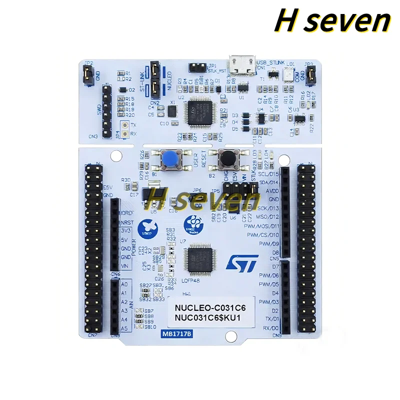 1pcs/lot NUCLEO-C031C6 STM32 Nucleo-64 development board with STM32C031C6 MCU supports Arduino and ST morpho connectivity