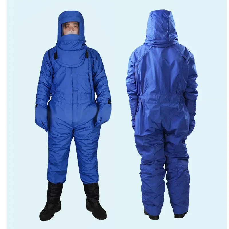 

Low temperature resistant protective clothing, antifreeze clothing, gas station anti-liquid nitrogen cold storage one-piece