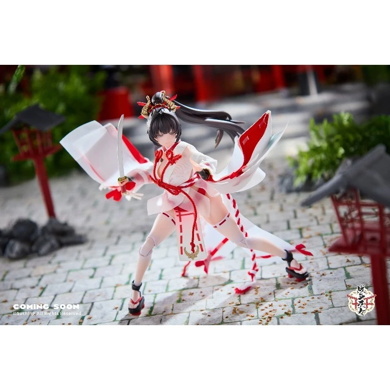 

Presale Sushing 1/12 Scale Battle Priestess Uesugi Sakura Full Set Action Figures Model with Face Accessories Collection