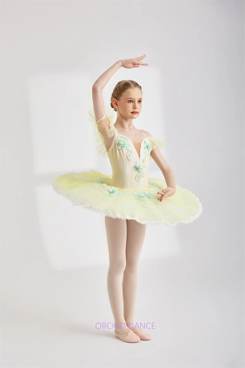 

BT01321 Professional High Quality Custom Size 7 Layers Kids Girls Women Adult Performance Wear YellowBird Ballet Tutu Costumes