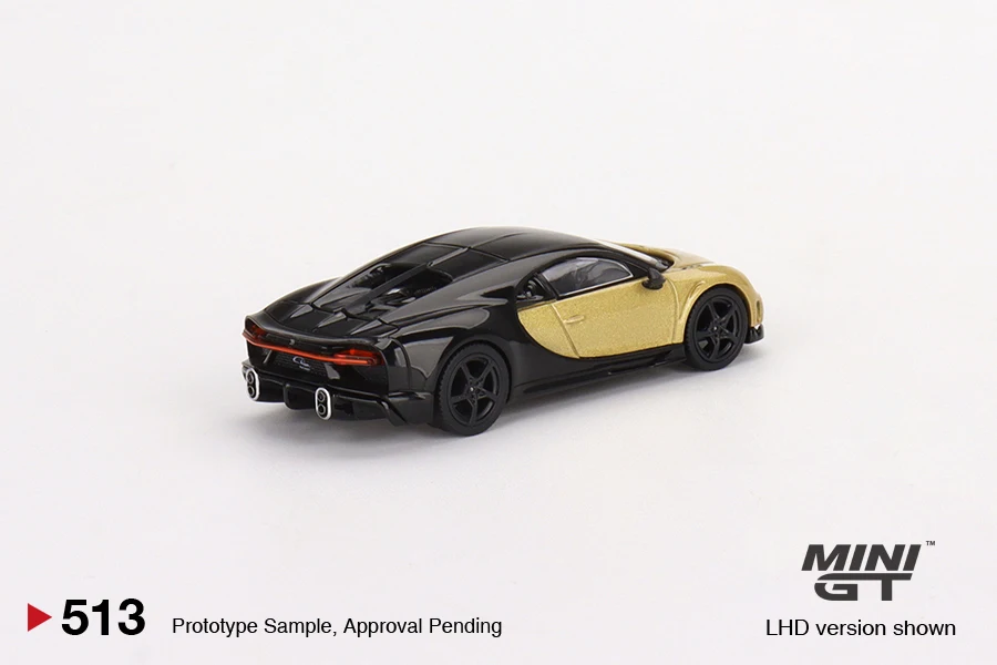 MINIGT 1/64 Alloy Diecast Car Collection Model Decoration Gift Bugatti Chiron Super Sport Gold MGT00513-CH Kids Toys Boys