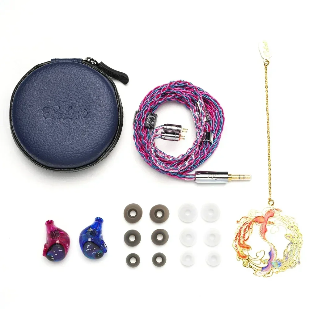 Kinera Celest Phoenixcall Wired HiFi Earphone 1DD+2BA+2 Flat Panel