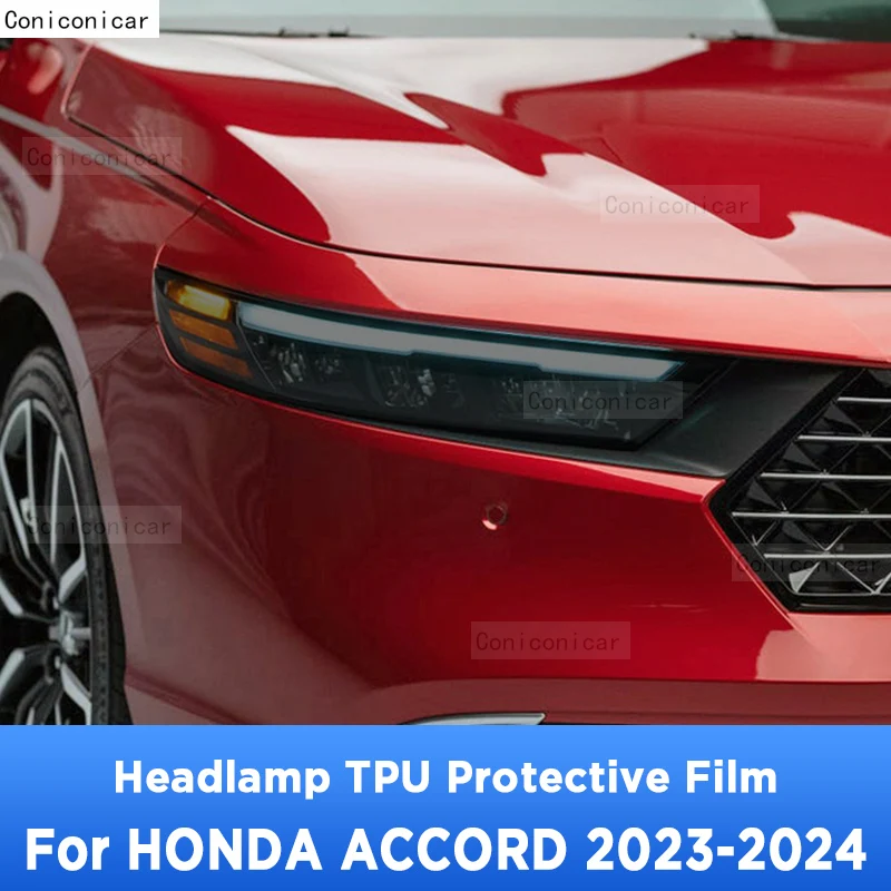 

For HONDA ACCORD 2023 2024 Car Exterior Headlight Anti-scratch TPU PPF Protective Film Anti-scratch Repair Accessories