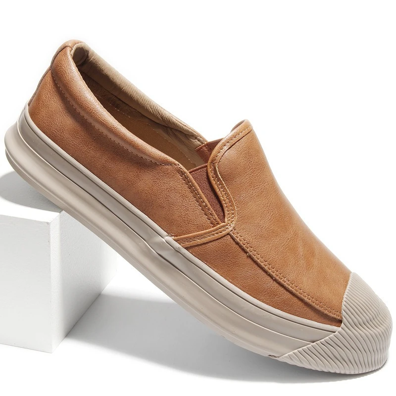 

Spring Autumn Breathable Casual Flat Shoes Fashionable Soft-soled Men's Low-top Trendy Classic Wear-resistant Loafers