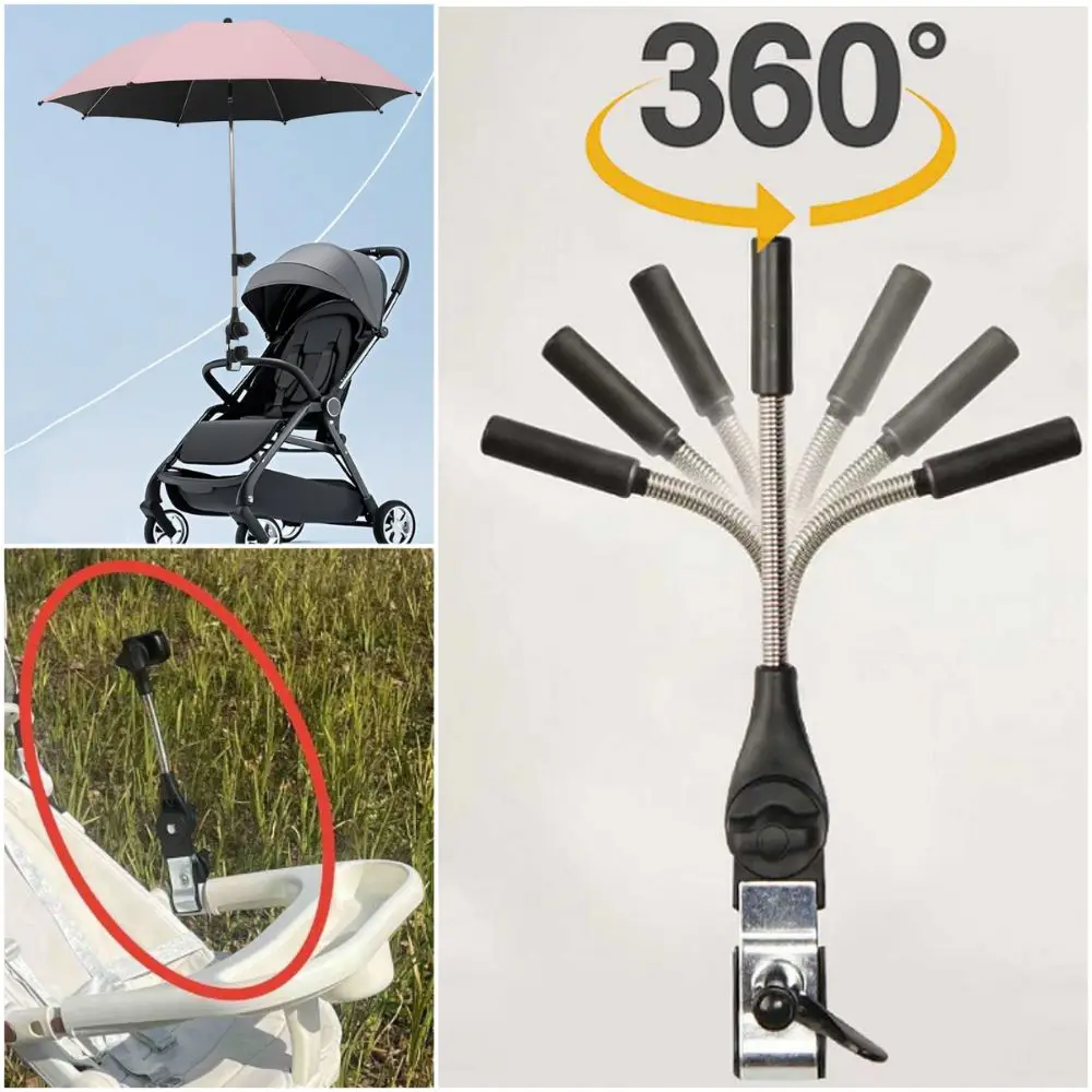 

Convienent Multi-funcional Umbrella Clip Black Plastic Sun Umbrella Clamp High Quality Universal Umbrella Holder Bike