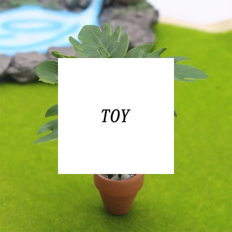 Decoração de planta em vaso verde para casa de bonecas, escala 1/12, simulação perfeita para jardim em miniatura ou cena de sala de estar