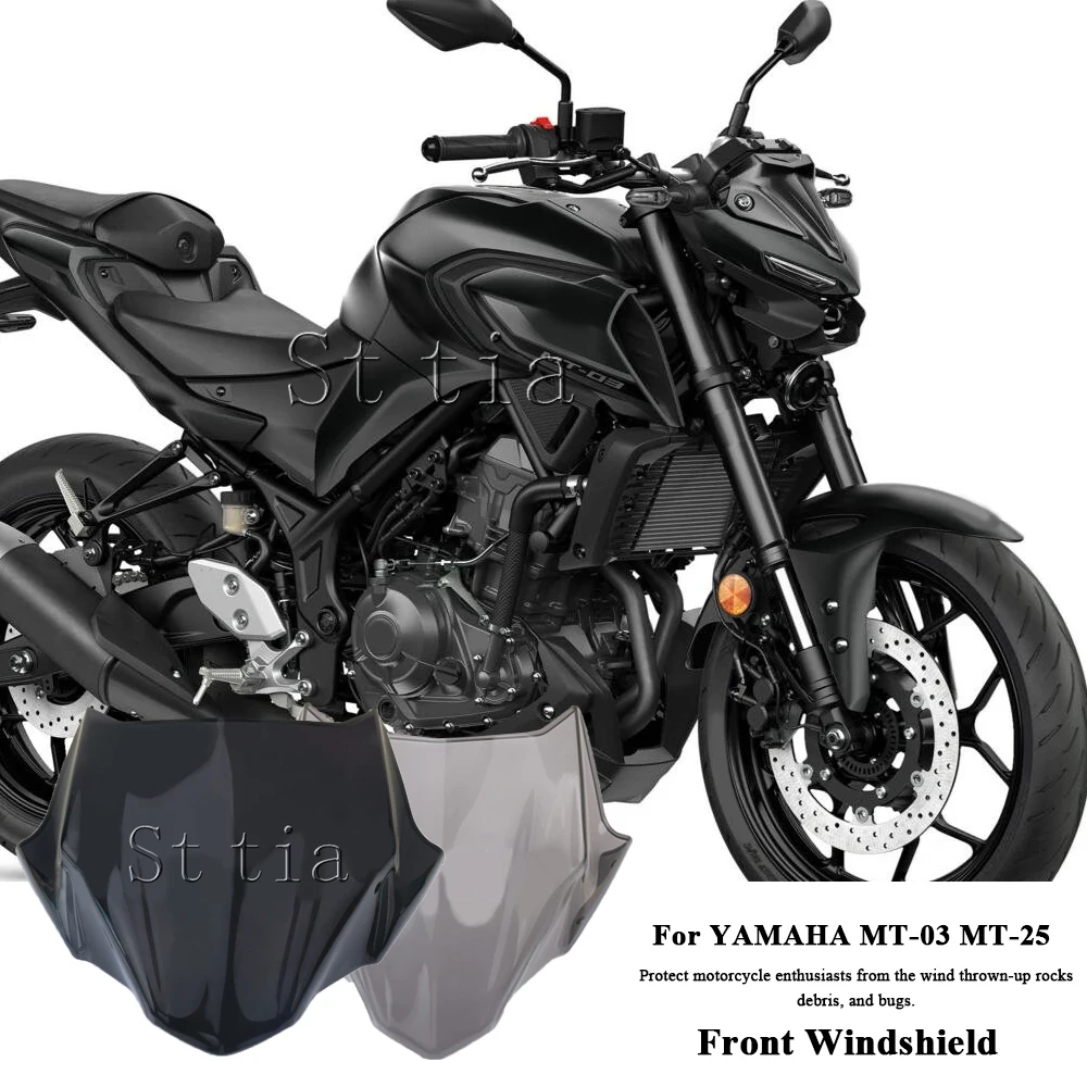

MT 03 MT 25 2025 Motorcycle Racing Sports Front Screen Windscreen Fairing Windshield For YAMAHA MT-03 MT-25 MT03 MT25 2020-2024