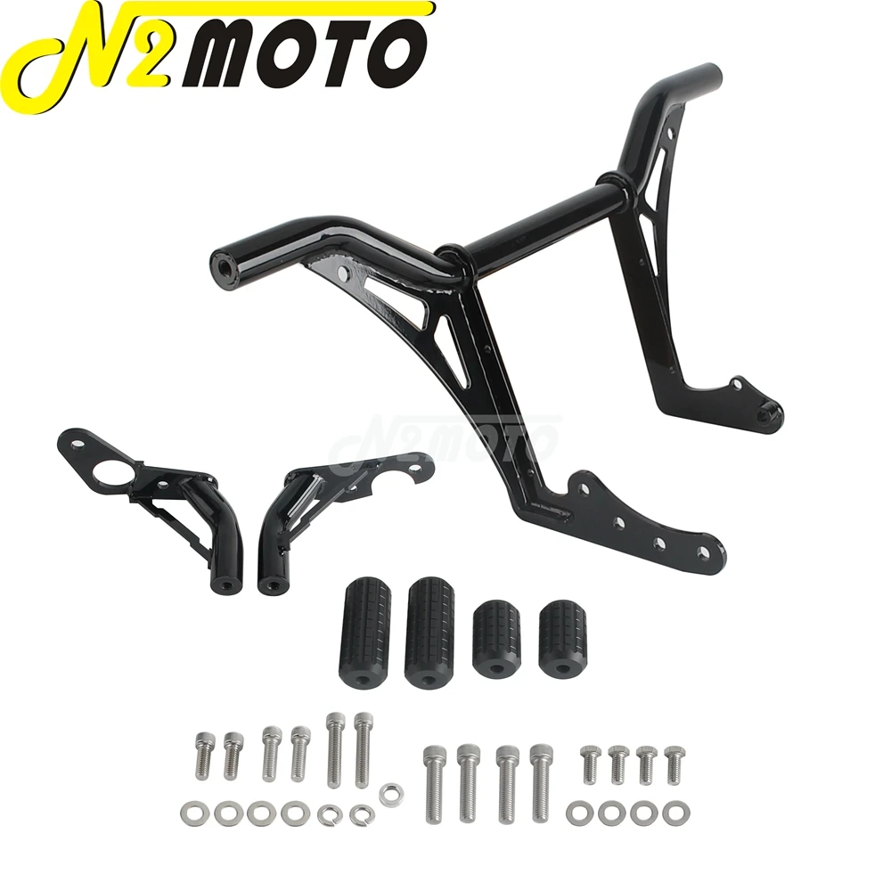 Motorcycle Front Rear Crash Bar Engine Guard Frame Protector For Harley Softail Street Bob Low Rider ST Fat Bob FXBB FXFB 18-24