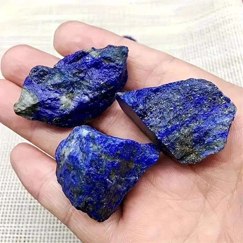 Raw Lapis Lazuli Stone Natural Rough Blue Crystal Wire Wrapping, Home Decor, Aquarium Accents Holiday Gifts DIY Crafts