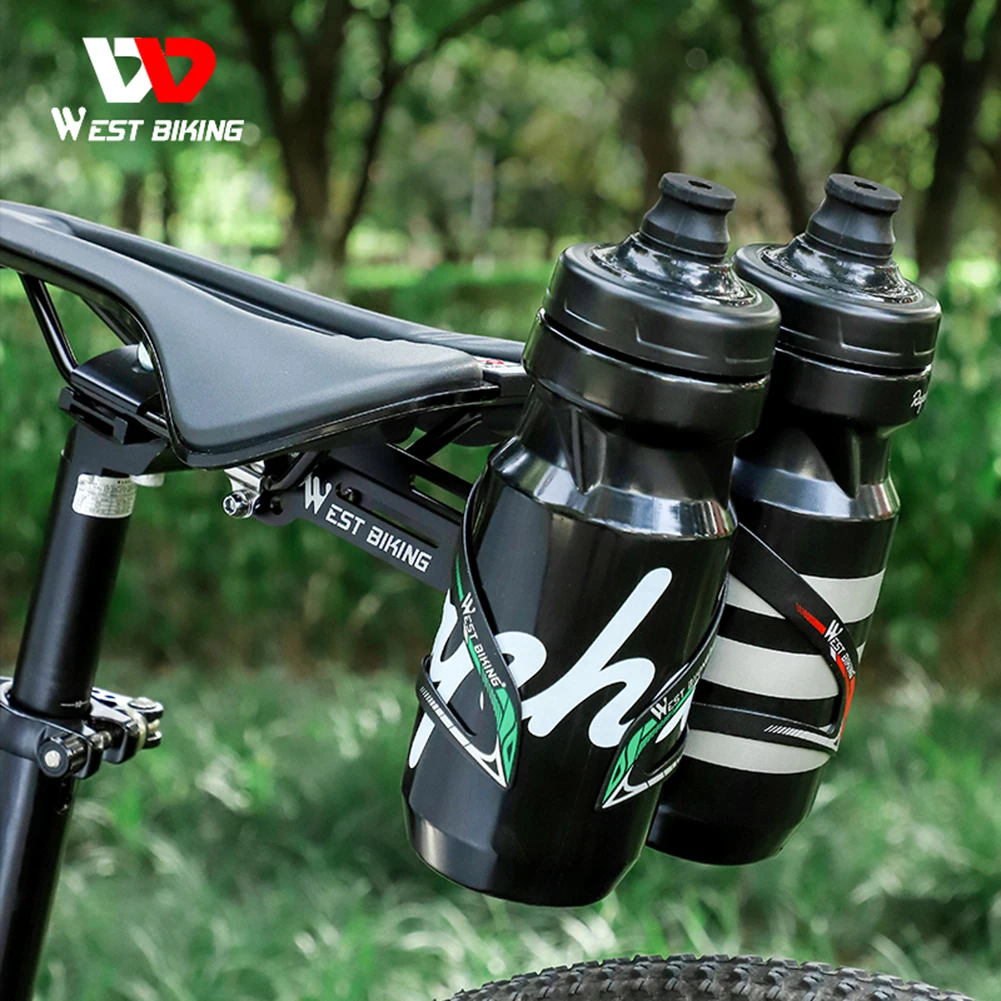 Bicycle Water Bottle Cage Extender MTB Water Cup Holder Converter Road Bike Saddle Extension Bracket Universal Bike Accessories