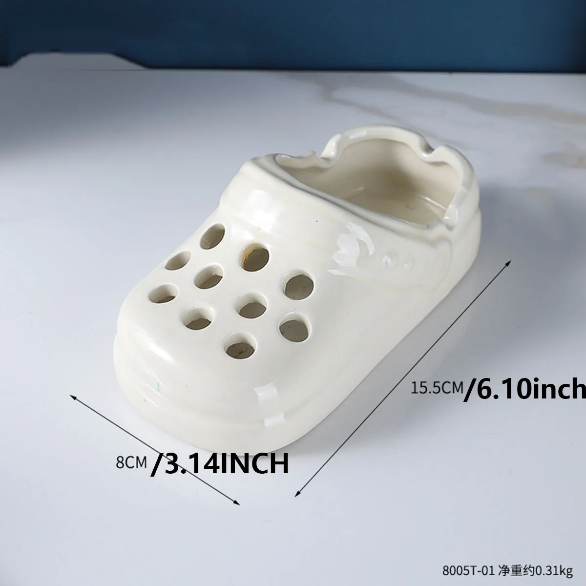 Ceramic Ashtray Ornaments, Crocs Ashtray, Office Home Living Room Decorative Slippers Ashtray