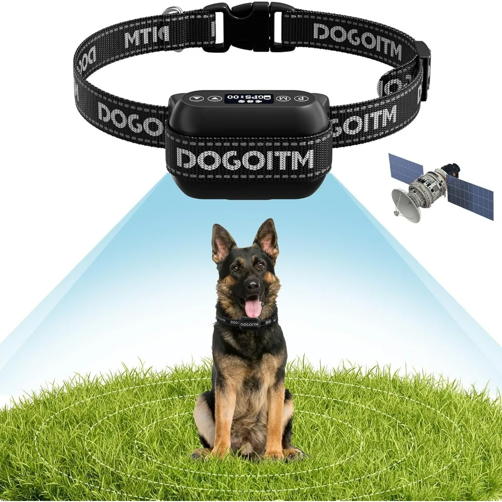 

Wireless Dog Collar, Wireless Dog Fence with iPhone Find My App, Rainproof/Rechargeable Collar Receiver, Wireless Dog Collar