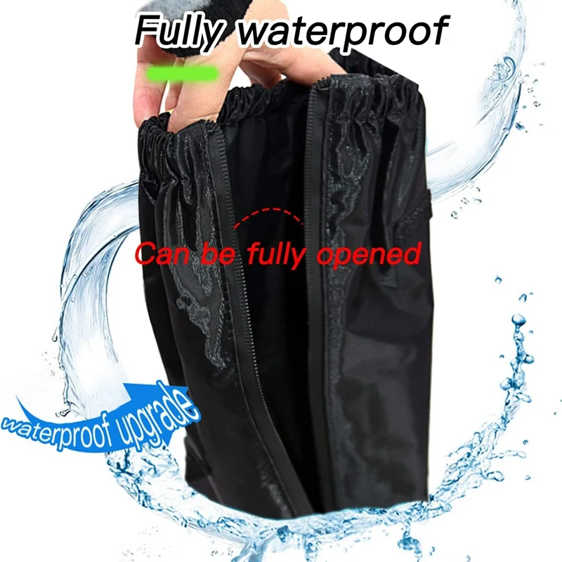 Waterproof Shoe Covers,1 Pair Reusable Non-Slip Snow Rain Shoe Covers,Rain Gear For Hiking Fishing Camping Sports